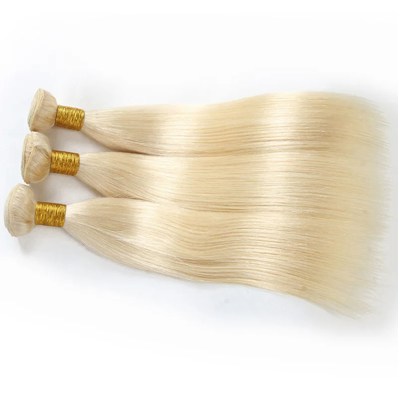 Blonde 613 water wave natural wave Human hair weave Brazilian Human Hair bundles with closure
