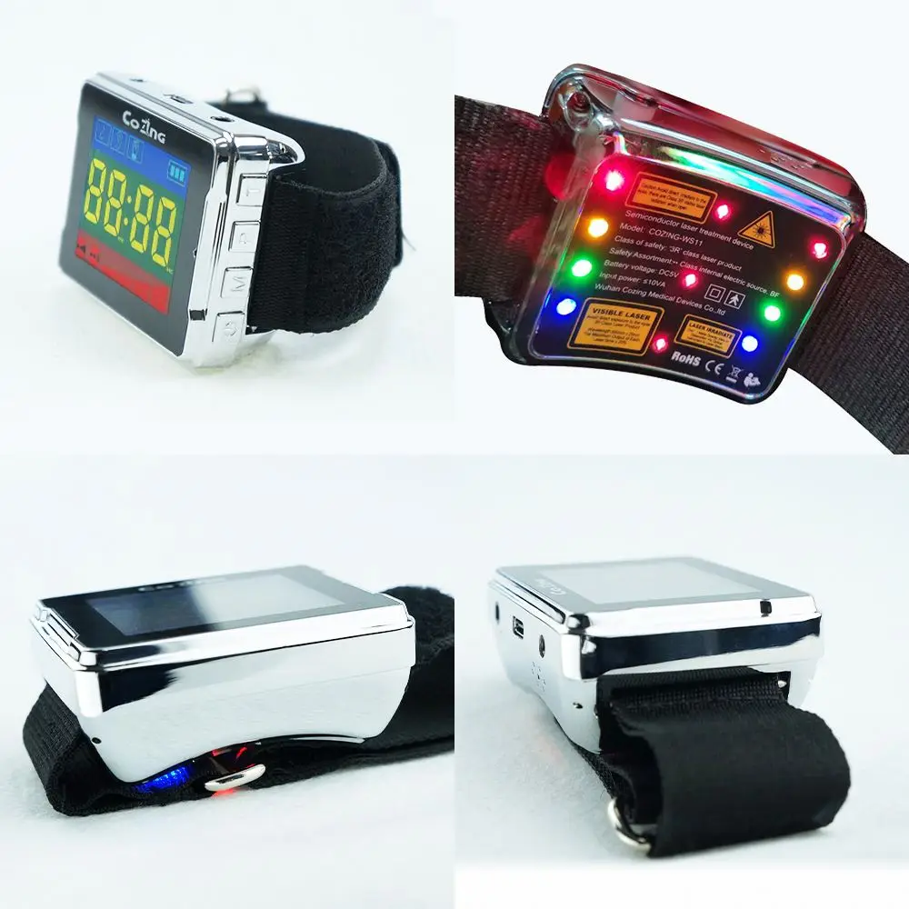 Wrist laser therapy device watch for blood pressure reduce