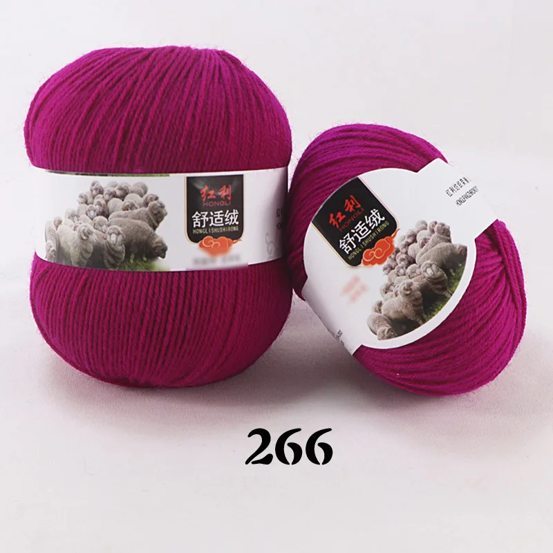 Шерстяная пряжа MENCA для ручного вязания 40 цветов толстая нить шарфа 12s/4 из смешанной шерсти и акрила