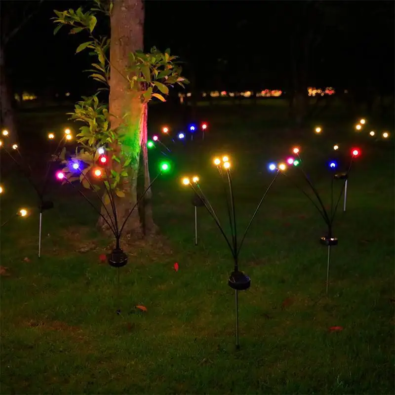 10 heads Park light  Plug  AC24V  warm white color ,ice blue color  ,DMX firefly lights