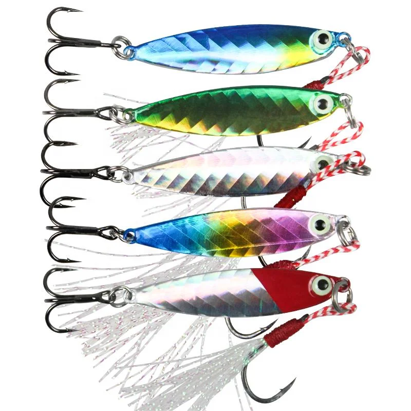 New 7g/10g/15g/20g/30g Metal Jig Fishing Lure Jigging Sinking Wobbler Crankbaits Small Slow Pitch Jigs