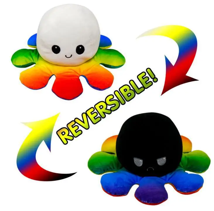 Octopus plush Light Pillow doll custom reversible octopus stuffed animal plush toy birthday gift