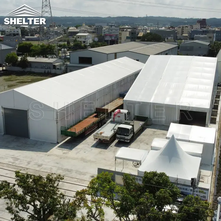 Modular Structures Aluminum Storage Warehouse Tent PVC Industrial Tent for Outdoor