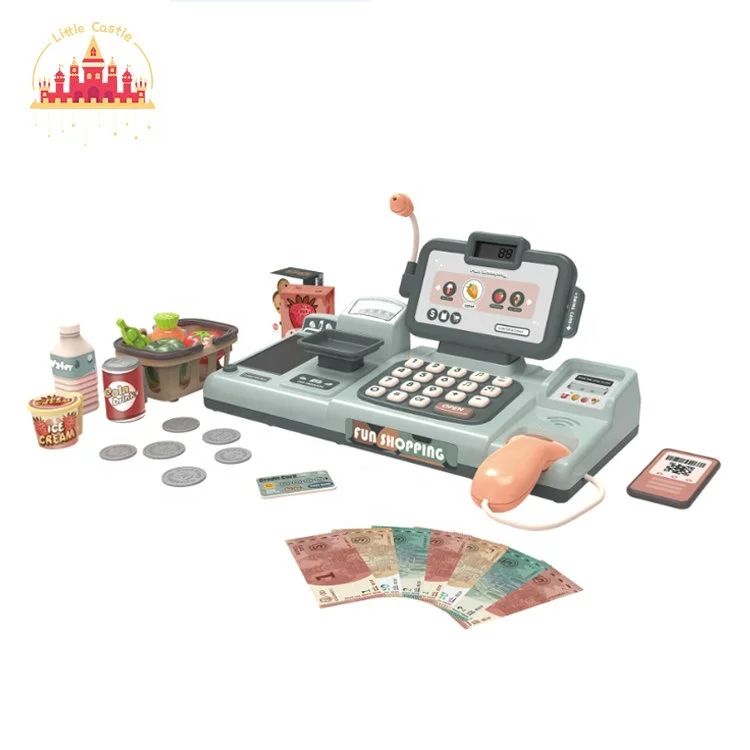 Умная игрушечная пластиковая кассовая машина с голосовым распознаванием калькулятором и общественным адресом SL10D329