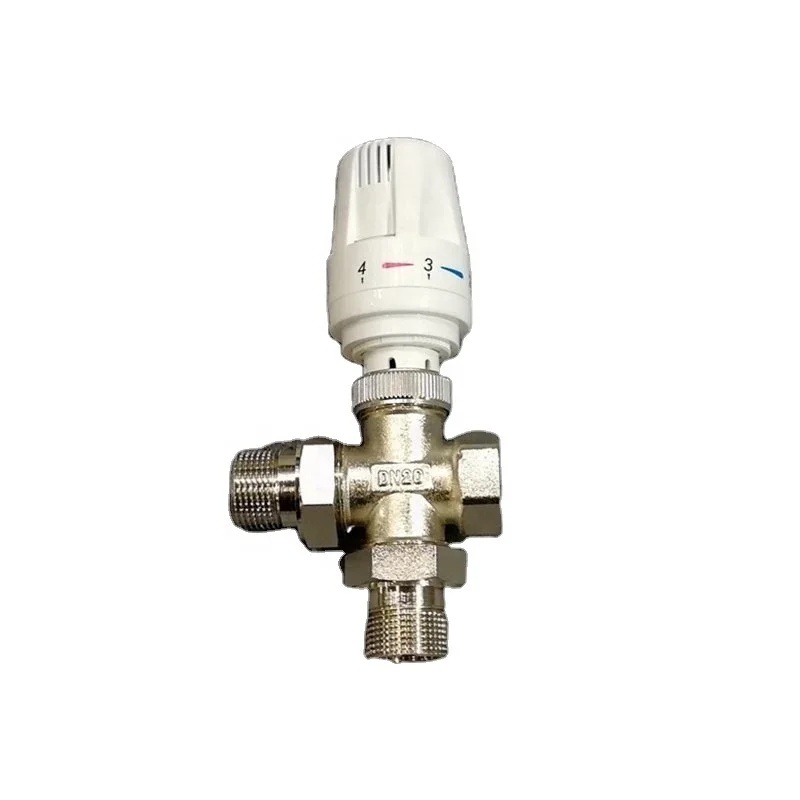 Wholesales 3/4 Inches Three-Way Brass Manual Thermostatic Radiator Valve  For Home