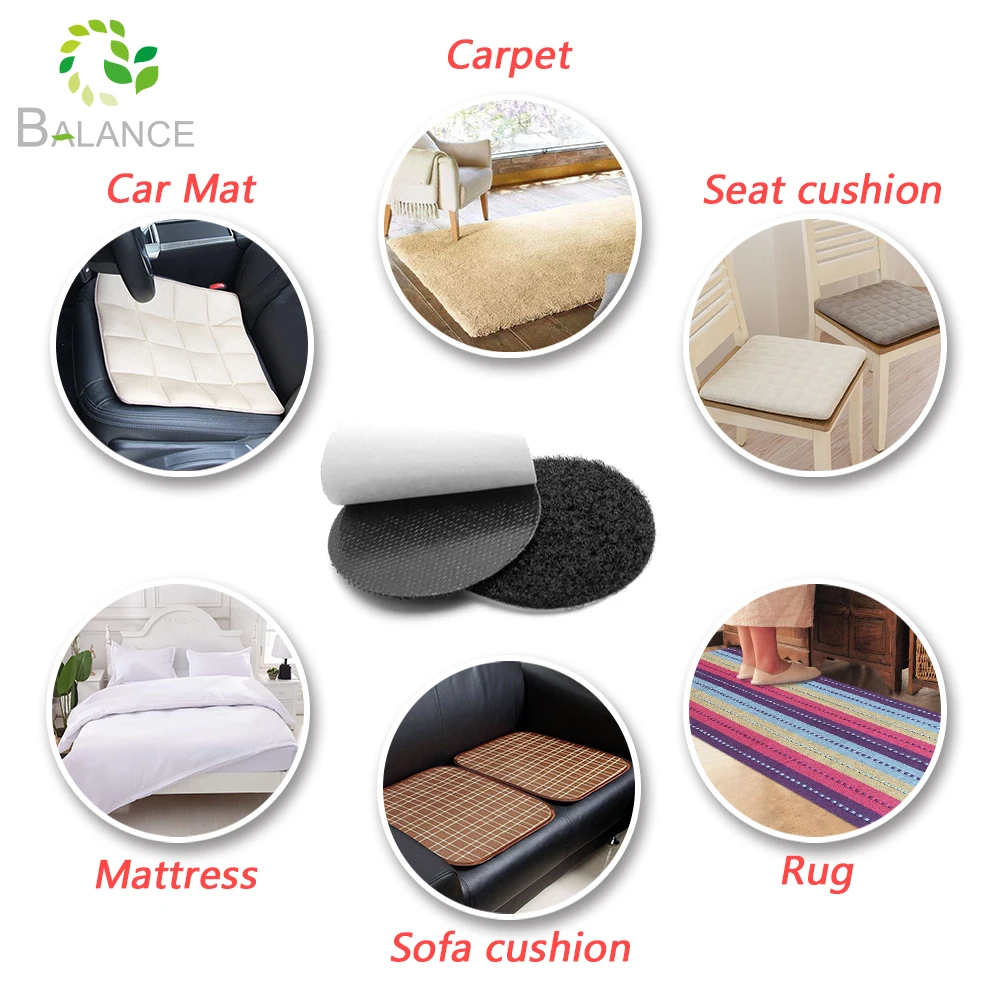 Липкая задняя резиновая основа горячего расплава клей крюк петля точки для декора стен 20 мм 100% нейлон точки