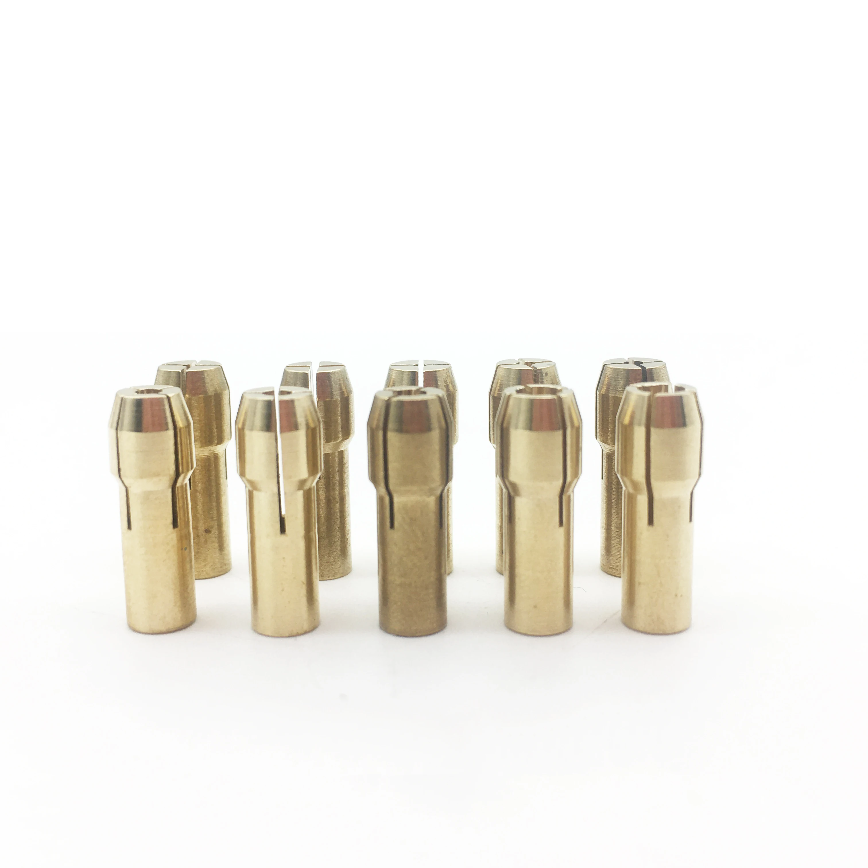 10Pc / Set Drill Brass Collet Chuck 0.5 - 3.2mm Electric Mini Power Hand Rotory DIY Tools