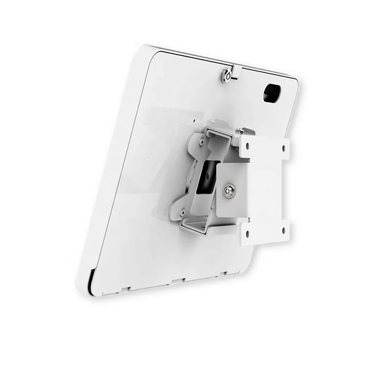 Tablet enclosure tilt 30 degree wall mount tablet display stand for ipad