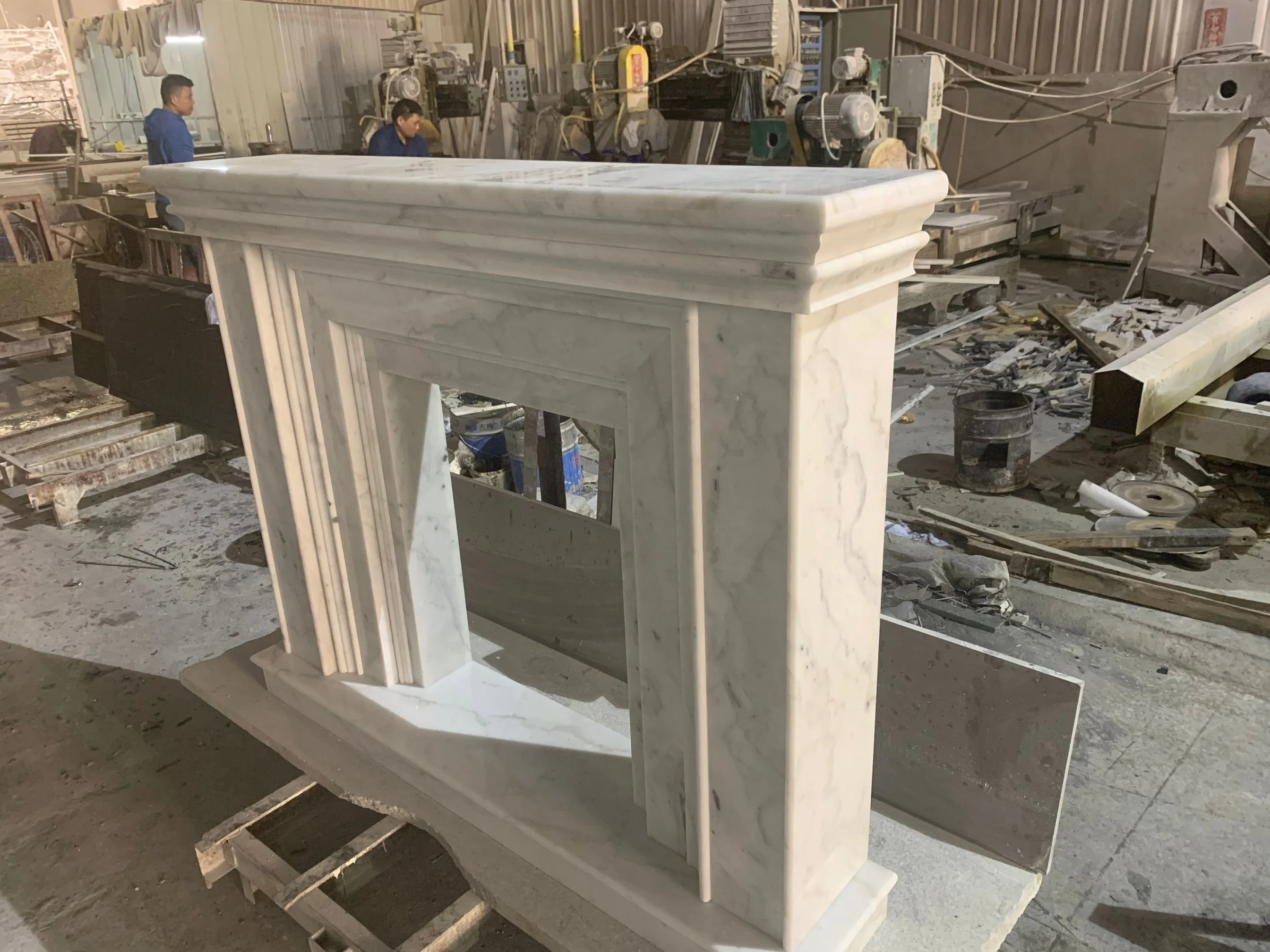 Лидер продаж, Современная каминная полка BOTON STONE из натурального мрамора для камина