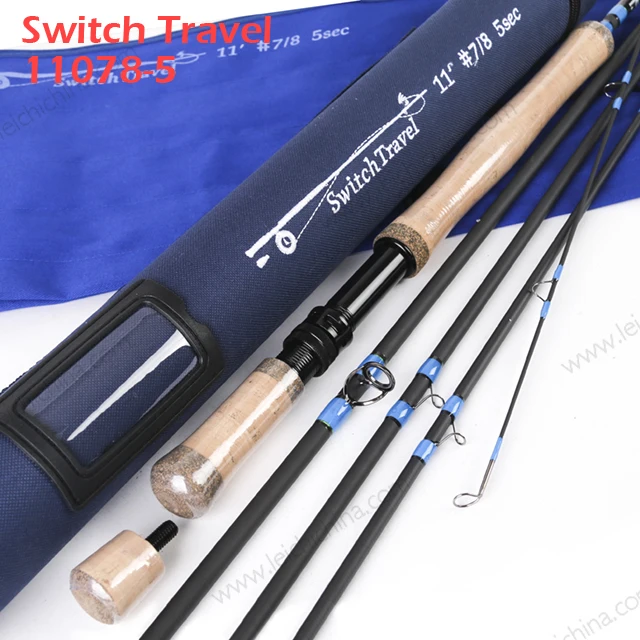 Korean carbon Travel 11ft 7/8wt 5pc fly fishing switch fly rod