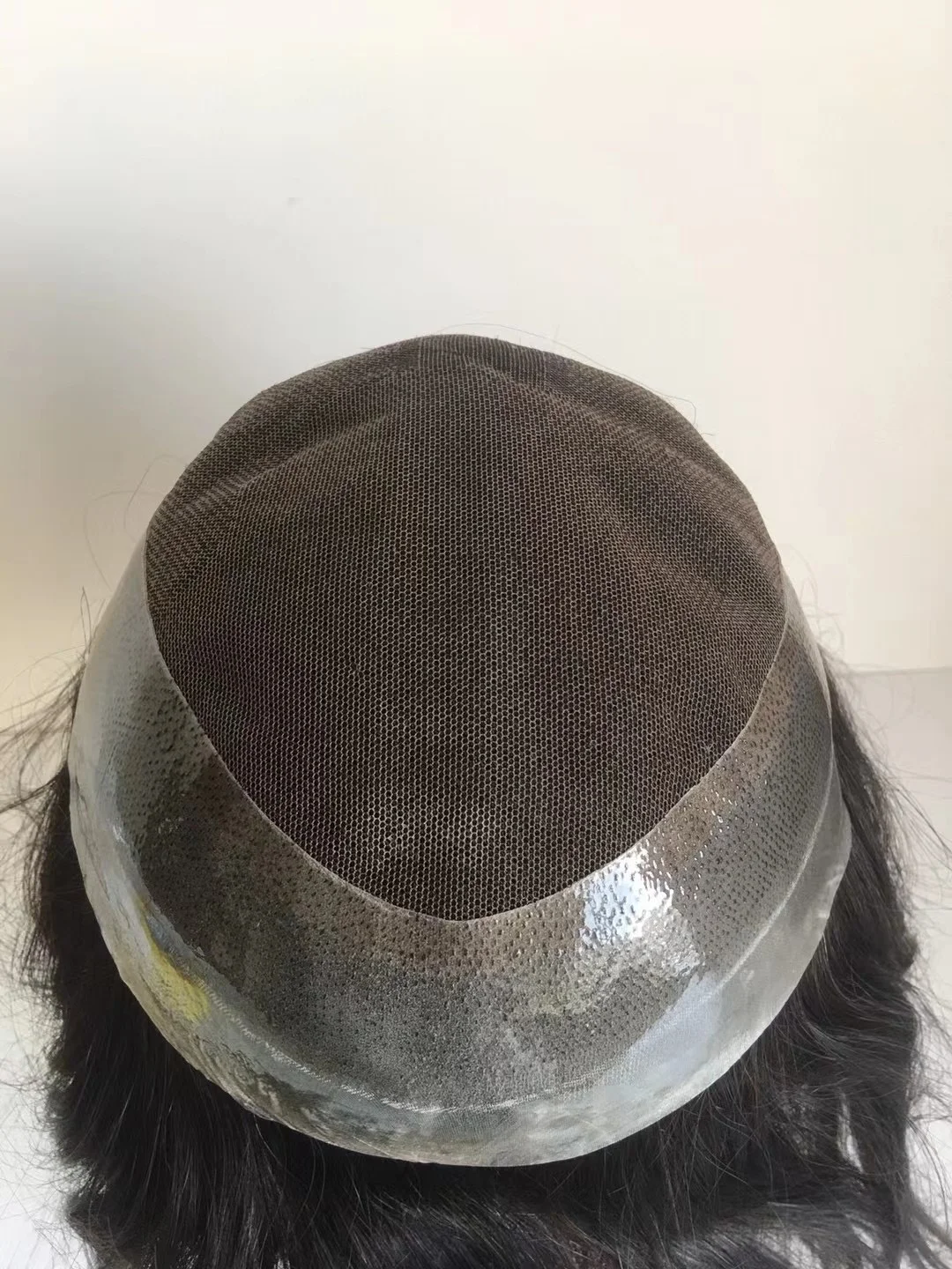 Cheap Price Wholesale  Natural Color Wave Hair System Ultra Thin Skin Pu With Lace Mono Australia Base Toupee For Men Wigs