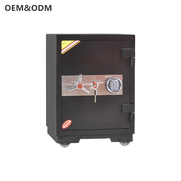 Modern Hotel Safe Deposit Box Fireproof Cash Safety Box Stainless Steel Metal for Office School Bedroom Workshop Use