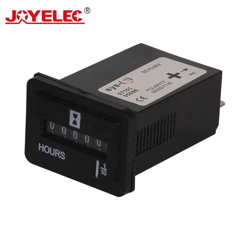 JOYELEC Hot Selling SYS-3 Quartz Hour Meter Electronic Full Sealed Counter for Motor on Engineer and Machinery 0-99999.9 Hours
