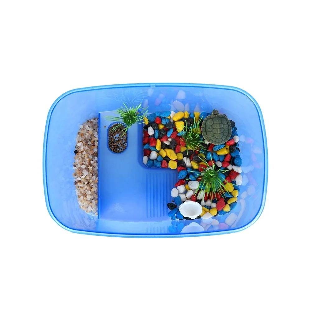 Пластиковые аксессуары для аквариума емкость раковины черепахи аквариум