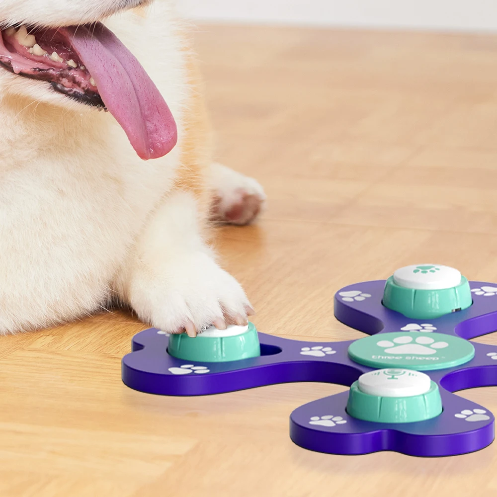 Shenzhen manufacturer 10s/20s/30s recordable dog training buttons talking pet dog buttons for communication