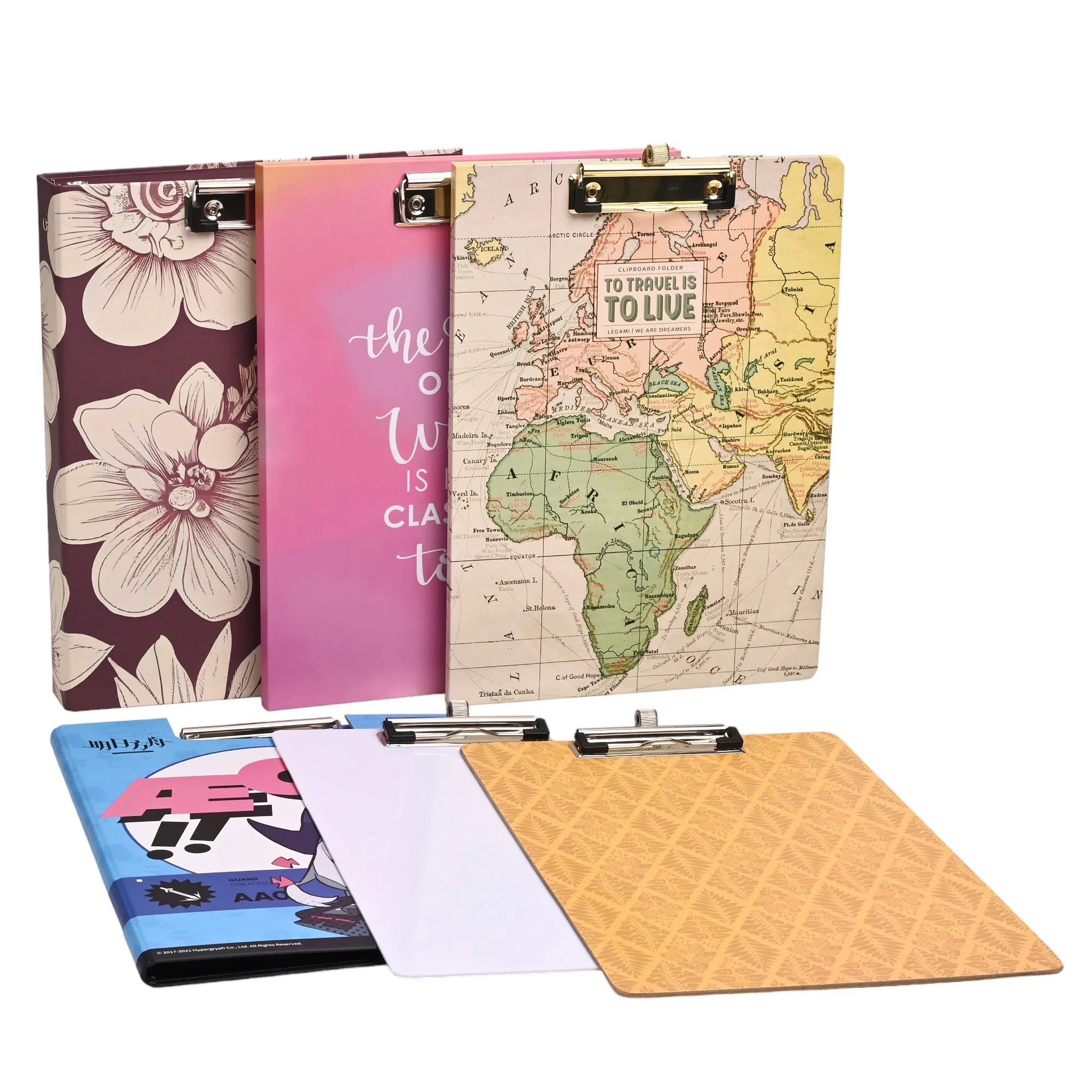 Custom Waterproof Nursing Folder Double Sided Sublimation Personalized Clipboard With Pen Holder For school and office