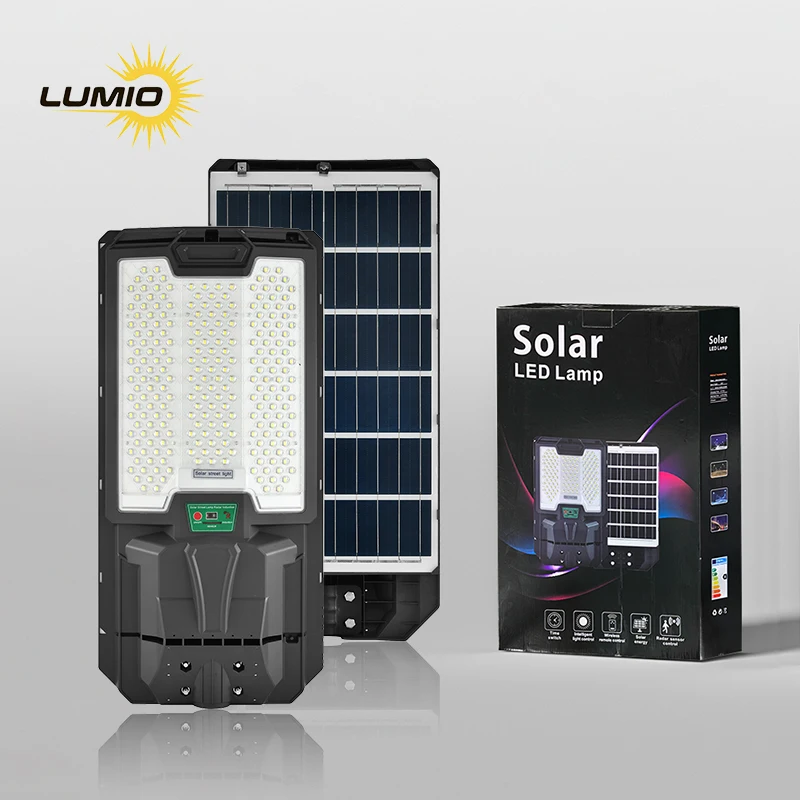 Outdoor ABS Lamp Body 100W 200W 300W 400 500 Watt Integrated LED Solar Streetlight CE Certified All-In-One Solar Street Lamp