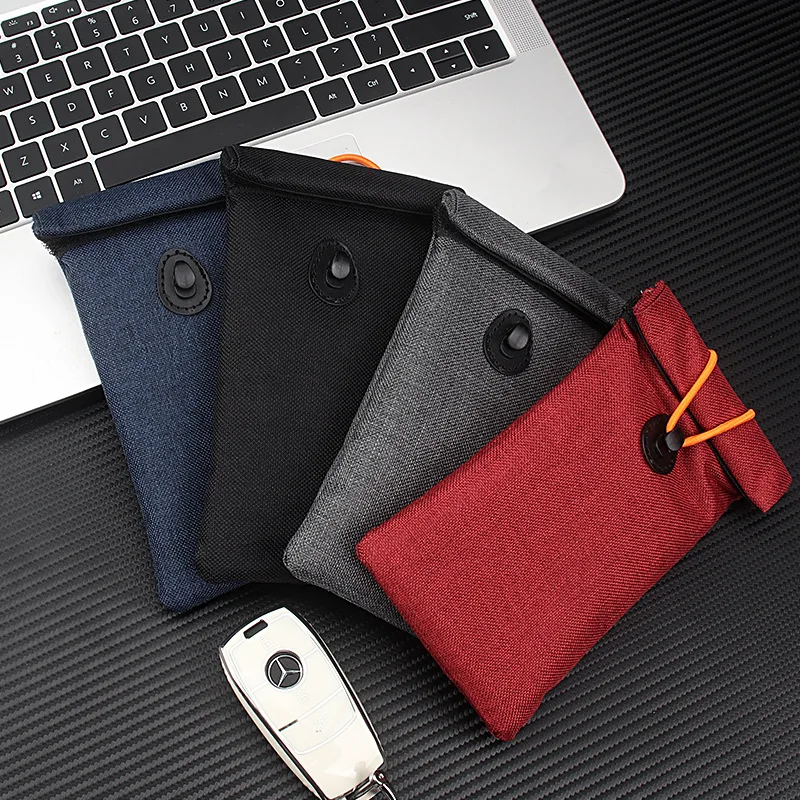 Signal Blocking Bag For Cell Phone Car Keys Remote Control Shielding Pouch Signal Blocking Case Privacy Protection