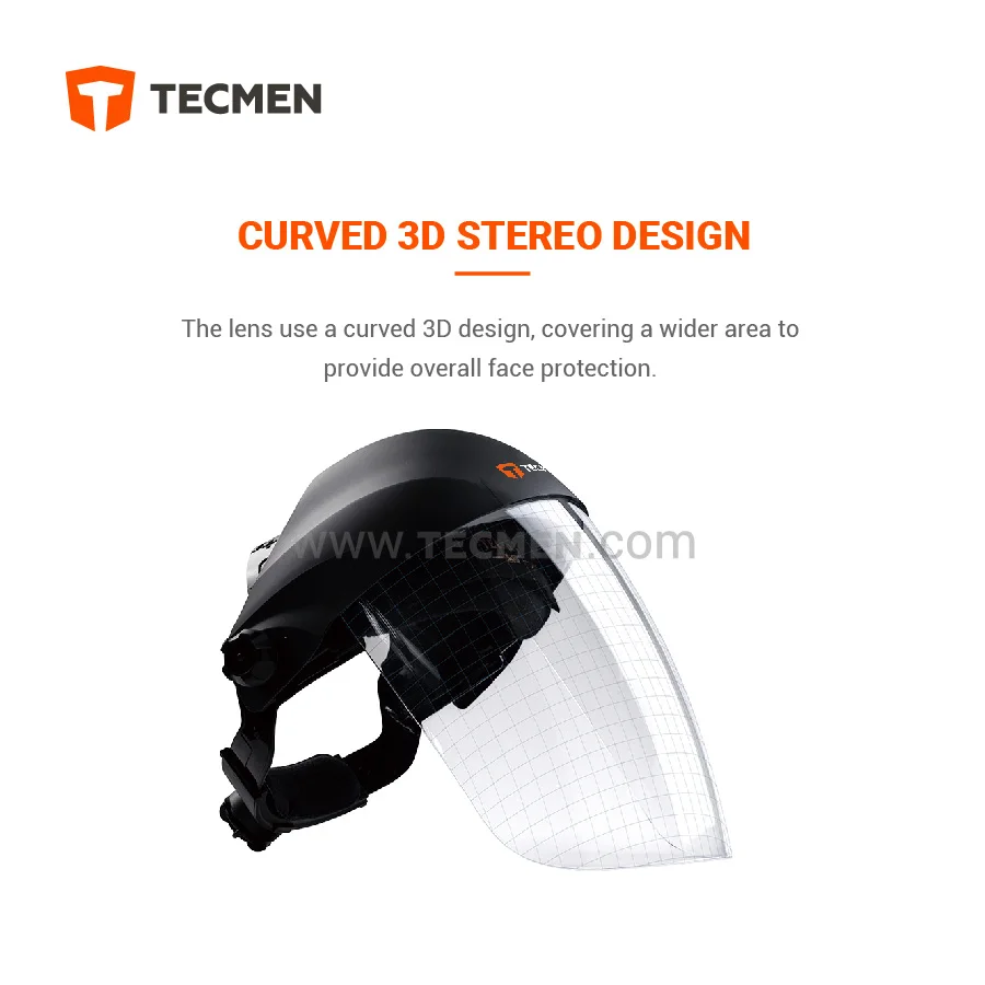 Tecmen TM-S1 защитная маска Анти-туман и Анти-Царапины козырек Промышленные строительные производства нефти газа работы с металлом маски для