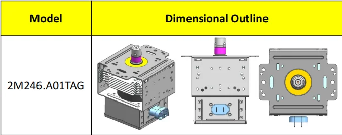 LG 2m246-01tag microwave oven magnetron 1 kw air-cooled microwave generator