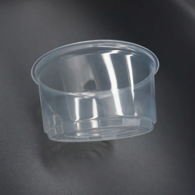 12Oz Pp Plastic Fruit Salad Cup, Clear / White