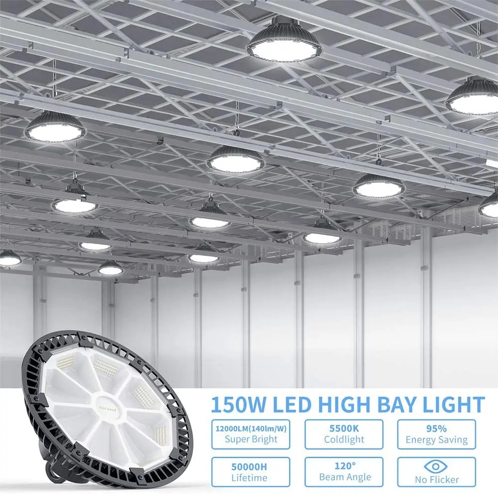 Good Quality Warehouse Lamp 150W Led UFO Lights IP65 Waterproof Industrial Lighting LED High Bay Light