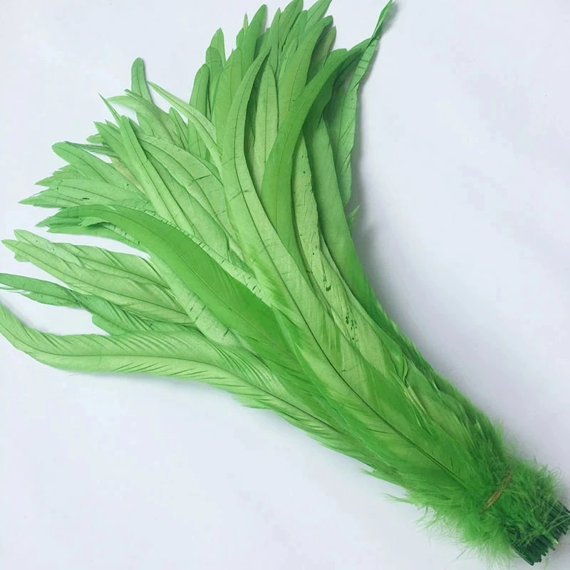 Wholesale Dyed Blue Color Rooster Tail Feather