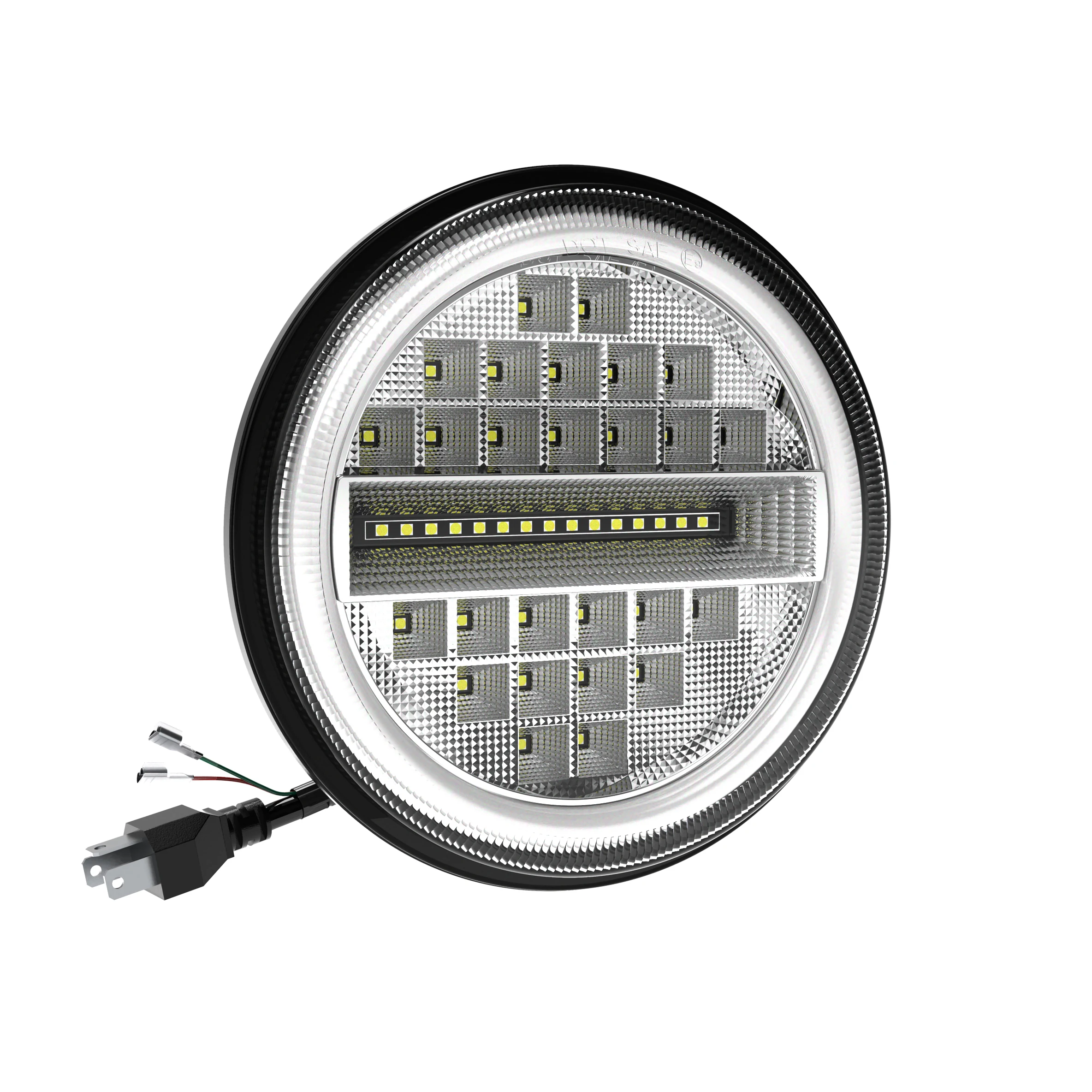 Manufacturer Bright Car Led Headlight Bulbs Modified Cars Led Light 7 Inch Round Led Headlamp