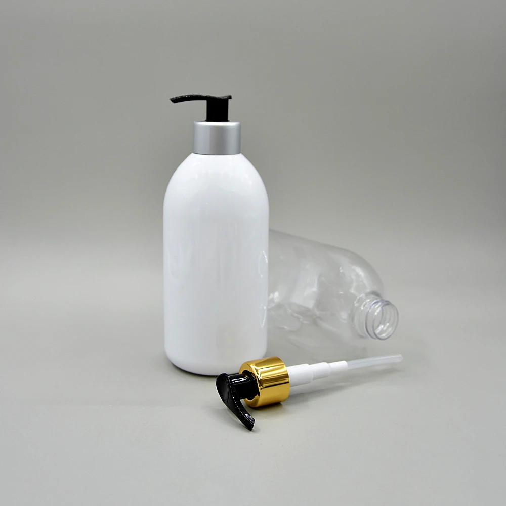 Private label 300ml 500ml white Plastic Bottle Personal Care Products travel Size Body Wash Container lotion shampoo bottle