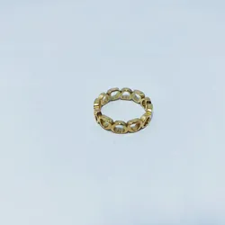 European and American foreign trade jewelry fashion simple temperament love shaped hollow ring