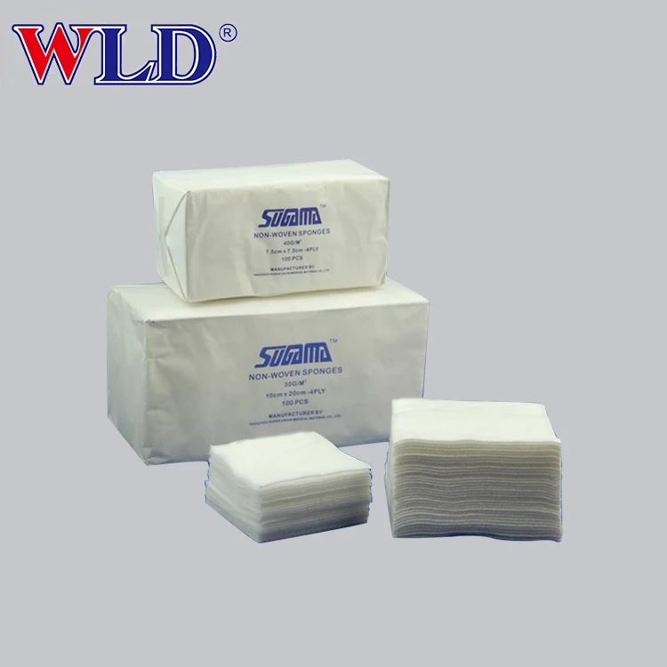 Medical Materials 4ply Non Sterile Non-woven Sponge medical non woven gauze sponge