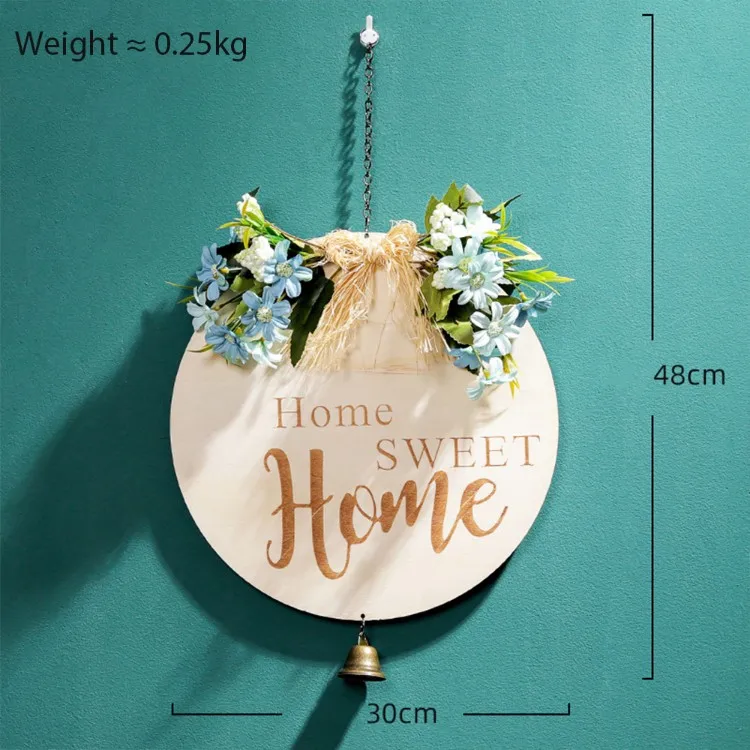 Custom Welcome Front Door Round Wooden Sign Hanging Welcome Sign Farmhouse Porch Spring Welcome Sign Front Door Decoration