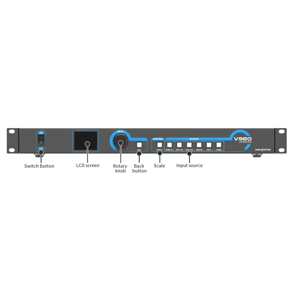 Novastar оригинальный V960 светодиодный экран видеопроцессор контроллер для торговых центров выставки