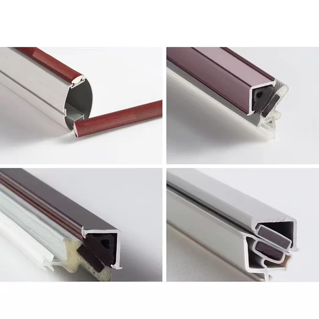 Wholesale Wooden door magnetic mute rubber strip PVC composite sealing strip Door frame anti-collision rubber strip