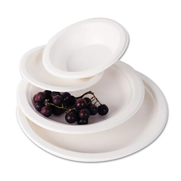 Disposable Natural Biodegradable Take Away Round Salad Bowl