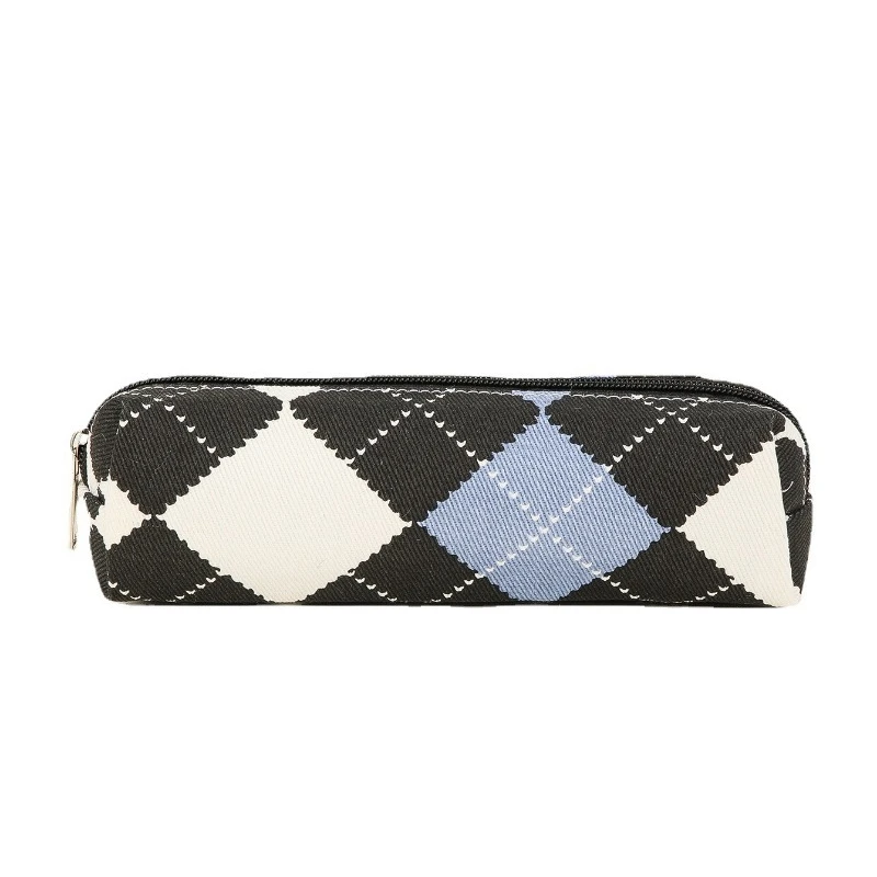 Korean Large Capacity Canvas Pencil Case Student Stationery Pencil Bag Cosmetics Storage Bag 3 styles