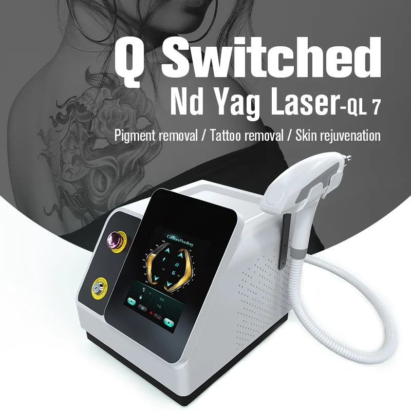 Nubway 532nm 755nm 1064nm 1320nm Q Switched Nd Yag Laser Tattoo Removal Machine