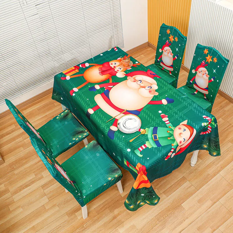 Christmas printed chair cover buy table cloths holiday elastic chair covers table cover cloths table cloth rectangle