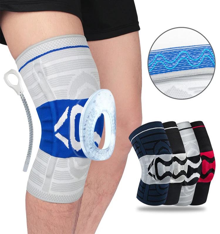 Amazon Hot sell Soft 3m compression OEM knitting Colors and LOGO knee pads support brace