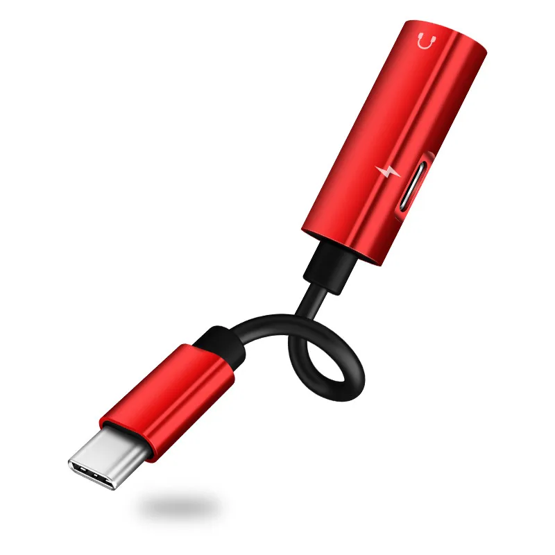 Hot selling OEM factoryusb-c 3.5mm car aux type c audio to cable extension adapter