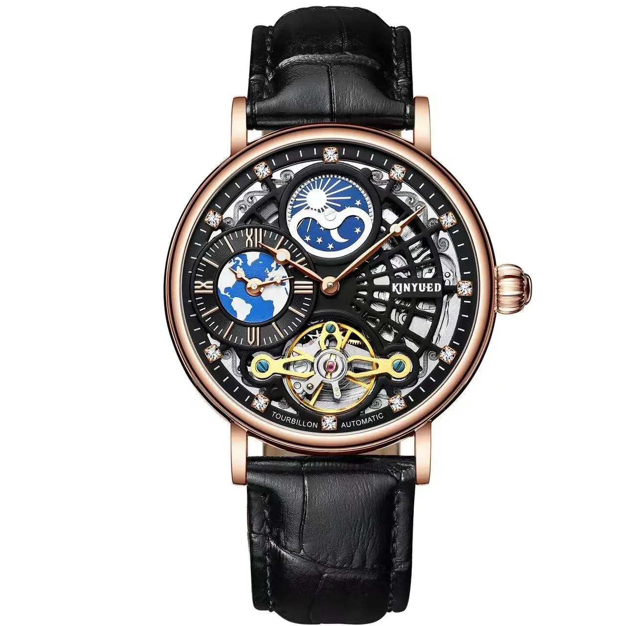 Luxury Brand Automatic Watches Custom Logo Brand Tourbillon Automatic Mechanical Small Luxury wristwatches Mechanical Watches fo