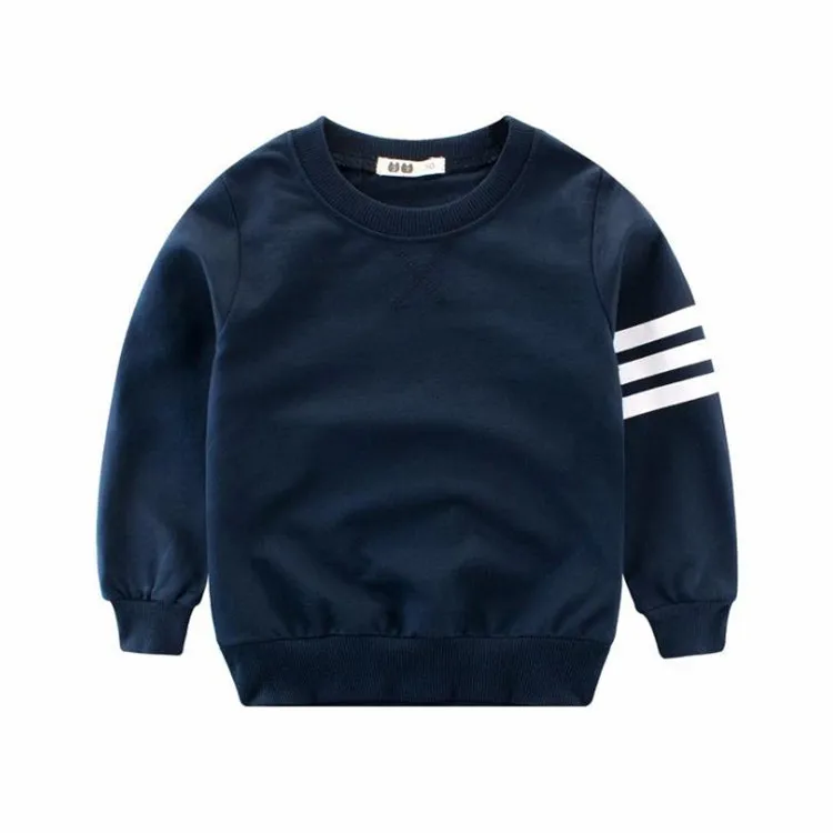 2020 весенний Детский Повседневный пуловер высокого качества с длинным рукавом и круглым вырезом однотонные детские толстовки для мальчиков (1600156777330)