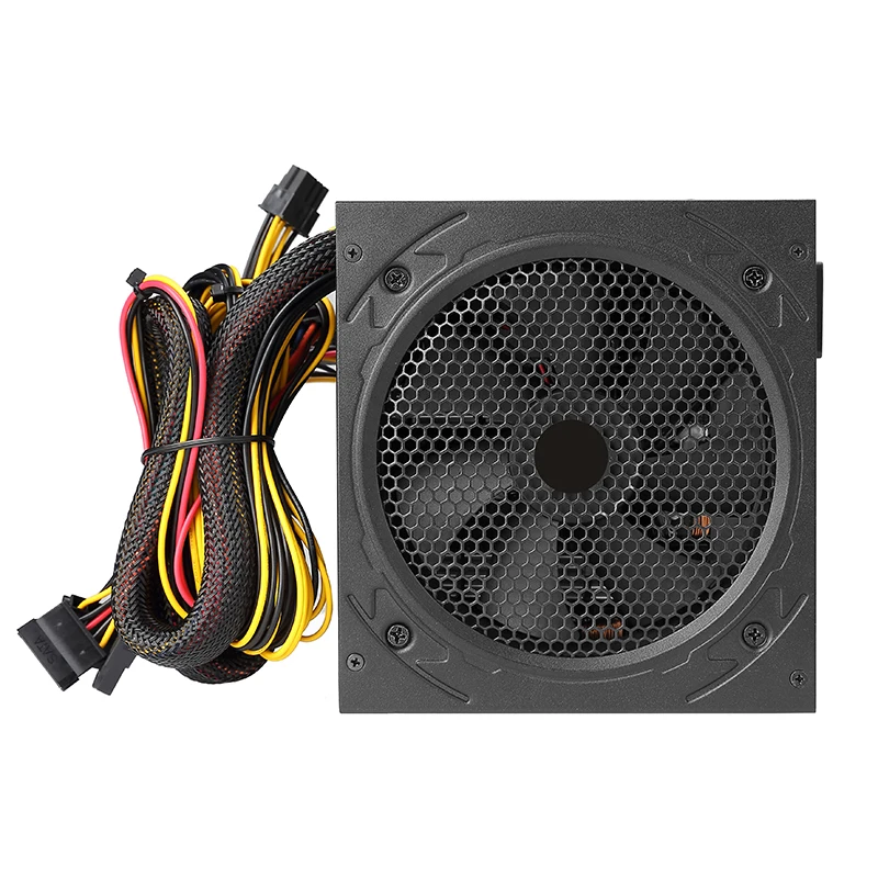 Блок питания APFC для компьютера GPU/CPU/HDD игровой светодиодный RGB-вентилятор OEM-сервер ATX 150-264 в 500 Вт 600 700 800 активные телефоны
