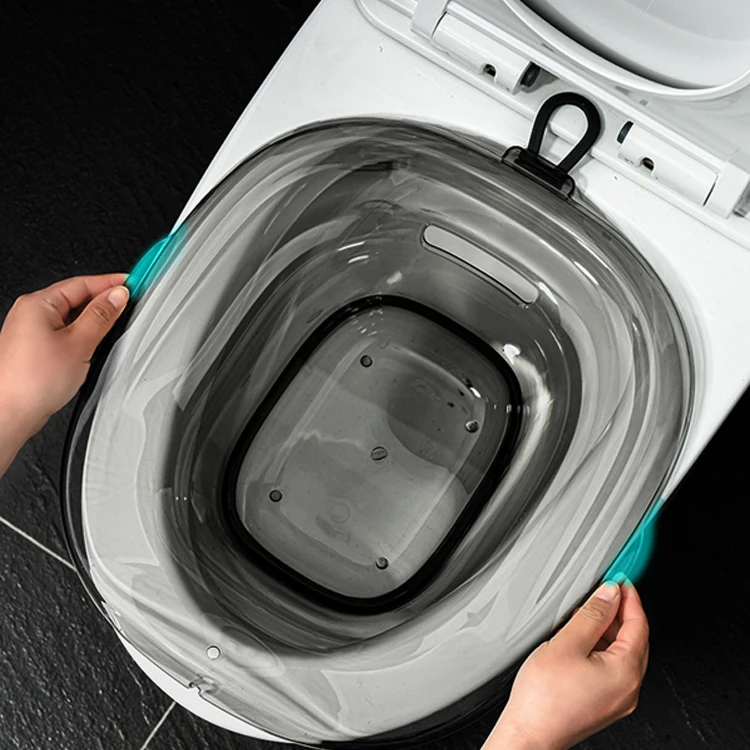 Manufacturer Women Hygiene Intimate Care Yoni Vaginal Steaming Seat Box Salon Foldable Sitz Bath With Pump