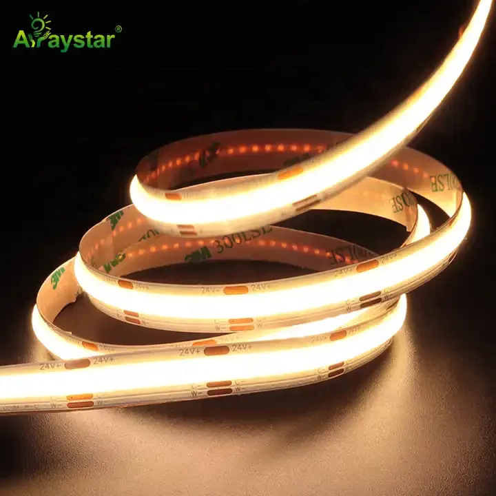 Mini cutting dual color COB strip light IP20 IP65 IP67 led tape light DC24V 608 CCT Tunable Adjustable LED Strip Light