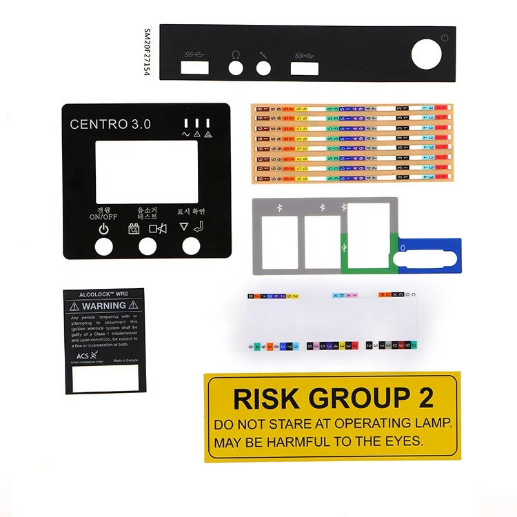 Medical Use Plastic Product Custom Printed Labels Self Adhesive Polyester Polycarbonate Label UV Printing Stickers