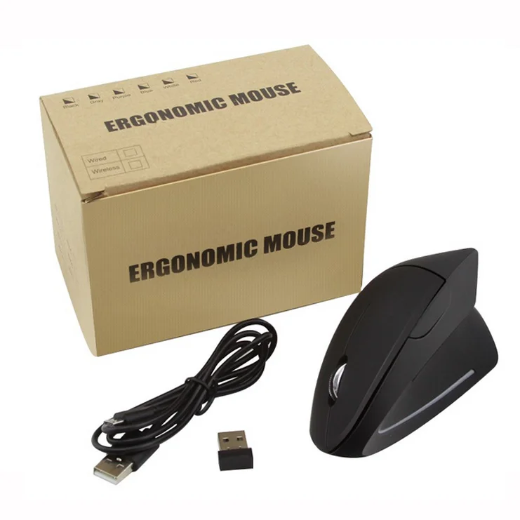 
Rechargeable Wireless Ergonomic Mouse Vertical Mouse Computer Laptop 2.4G Wireless Rechargeable Ergonomic Wireless Mouse 