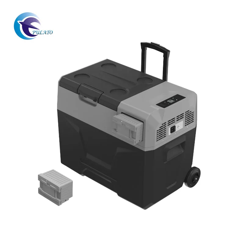 Lotocool LT-30E портативный мобильный автомобильный холодильник 30L Солнечный морозильник, работающего на постоянном токе 12 В в мини-охладитель напитков коробка