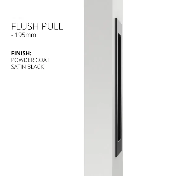 Hot sale flush hides minimalist design indoor stainless steel door flash handles hardware