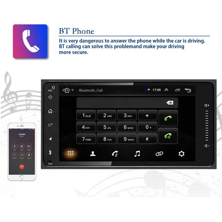 Jmance 7169A7 емкостный сенсорный экран BT аудио и громкой связи MP3 плеер двойной DIN 13-полосным эквалайзером SiriusXM
